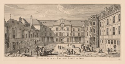 View of the Courtyard of the Château de Blois by Jacques Rigaud