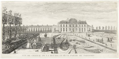 View of the Chateau de la Meutte and Part of the Parterre by Jacques Rigaud
