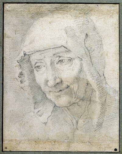 Head of an Old Woman by Jacques Stella
