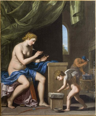 Vulcan forging the arrows for Cupid, c. 1645 by Jacques Stella