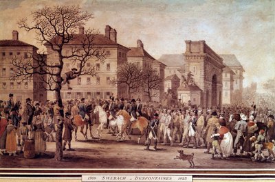 Campaign of France in 1814: Entry in Paris of Prisoners of Allied Armies by Jacques Swebach Desfontaines