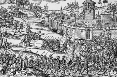 Capture of Montbrison by Francois de Beaumont, Baron of Adrets by Jacques Tortorel