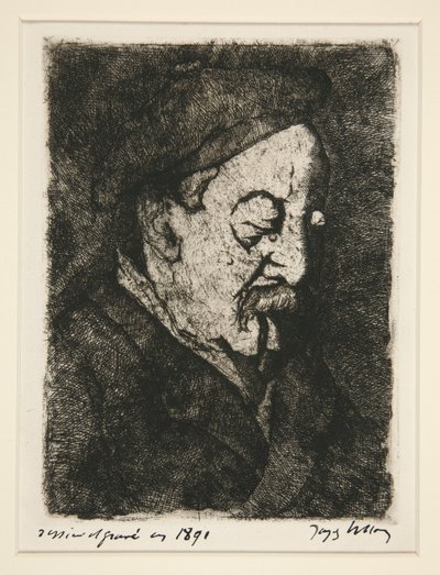 Portrait of Painter-Printmaker Emile Nicolle by Jacques Villon