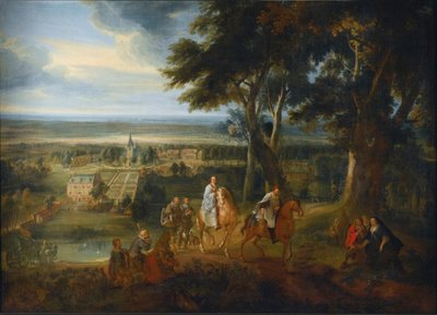 Rudolf of Habsburg handing over his horse to a priest delivering the viaticum, c.1613-86 by Jacques d