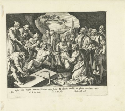 Raising of Lazarus (Vita, Passio et Resurrectio Jesu Christi, Life, Passion and Resurrection of Christ) by Jacques de Bie