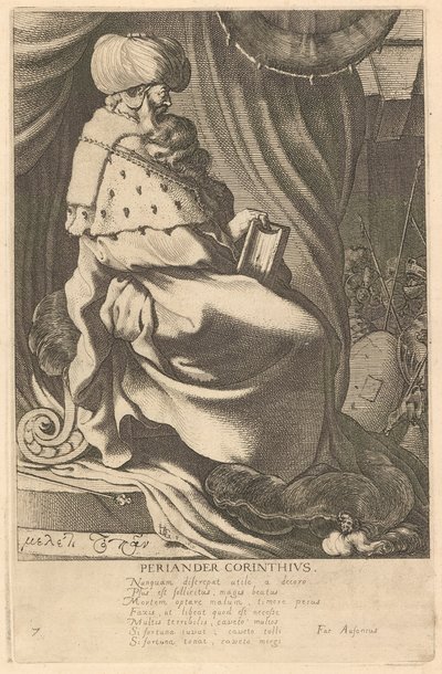 Periander Corinthius, #7 from the series The Seven Wise Men of Greece by Jacques de Gheyn III