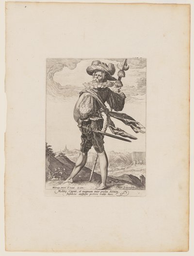 Colonel, from Officers and Soldiers of the Bodyguard of Emperor Rudolph II by Jacques de Gheyn II