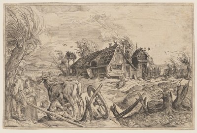 Landscape with a Farmhouse by Jacques de Gheyn II