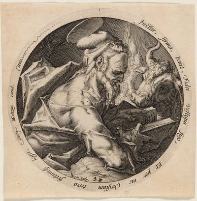 Saint Luke, plate three from The Four Evangelists by Jacques de Gheyn II