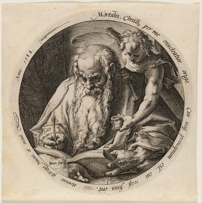 Saint Matthew, plate one from The Four Evangelists by Jacques de Gheyn II