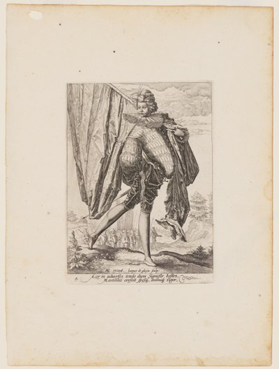Standard Bearer, from Officers and Soldiers of the Bodyguard of Emperor Rudolph II by Jacques de Gheyn II