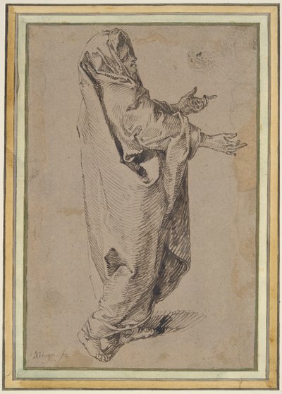 Study for a Standing Virgin Mary by Jacques de Gheyn II