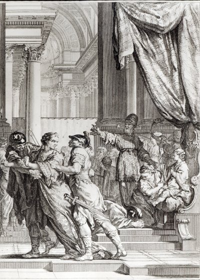 Jehoiada, High Priest of Jerusalem Proclaiming Prince Joash as King of Judah, scene from 