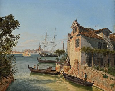View of San Giorgio Maggiore in Venice by Jakob Alt