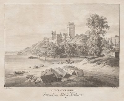 Lower Austria, Ruins of Weideneck Castle by Jakob Alt