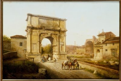 Rome, Arch of Titus / Painting by Jakob Alt, 19th Century by Jakob Alt