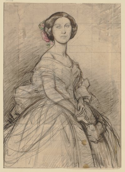Young Lady in Half-Figure, Face en Face by Jakob Becker