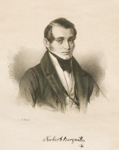 Portrait of the Composer Norbert Burgmüller, 1836 by Jakob Becker