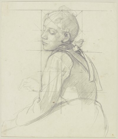 Young Peasant Woman, Half Figure by Jakob Becker
