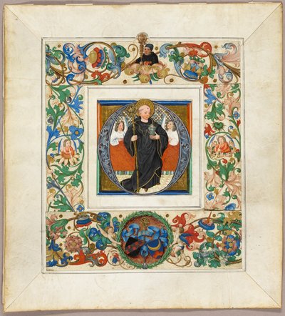 Saint Benedict, initial 