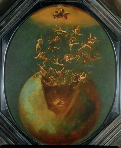 Fall of Satan and the Rebel Angels from Heaven by Jakob Isaaksz Swanenburgh