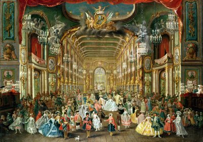 Masked Ball in the Hoftheater, Bonn, 1754 by Jakob Rousseau