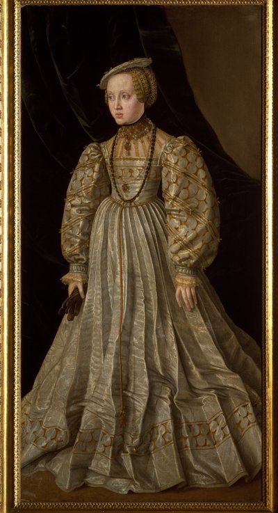 Portrait of Anne of Austria (or Anne of Habsburg) by Jakob Seisenegger