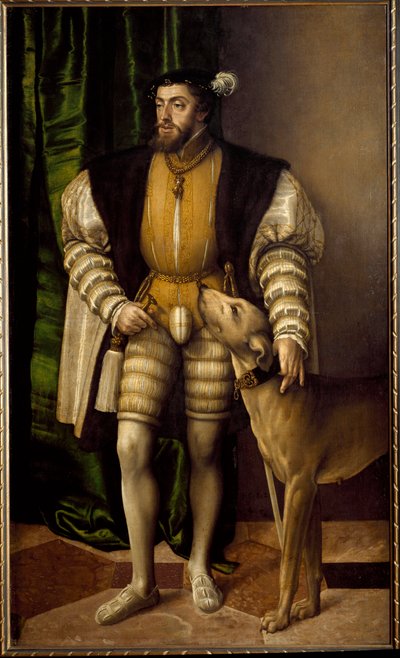 Portrait of Charles V Emperor of Germany by Jakob Seisenegger