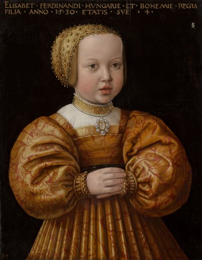 Portrait of Elisabeth of Austria Aged Four by Jakob Seisenegger