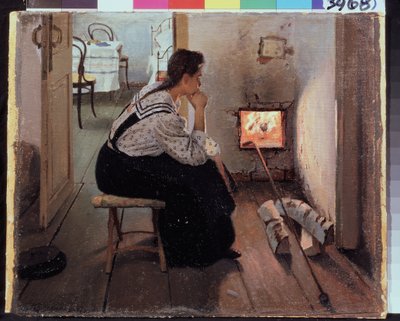 Thoughts at the Stove by Jakoff Jakovlevitch Kalinitchenko