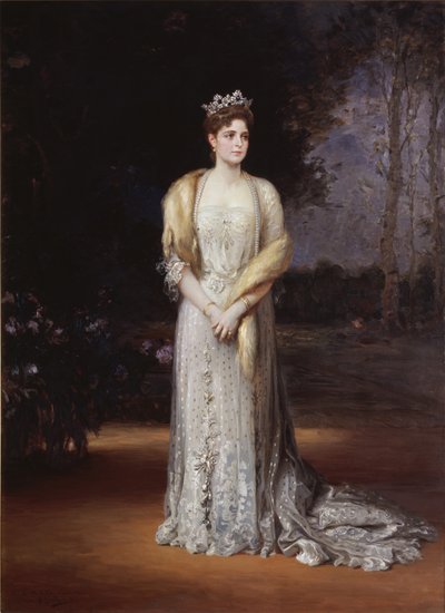 Portrait of Empress Alexandra Fyodorovna of Russia 1872-1918, the Wife of Tsar Nicholas II, 1914 by Jakov Jakovlevich Veber