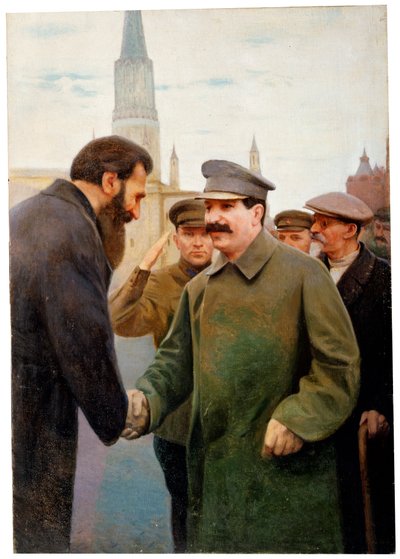Josef Stalin and the Geophysicist Otto Y Schmidt by Jakov Kalinichenko