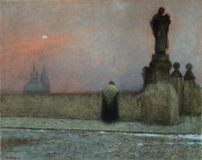 Early Evening in Hradcany by Jakub Schikaneder by Jakub Schikaneder