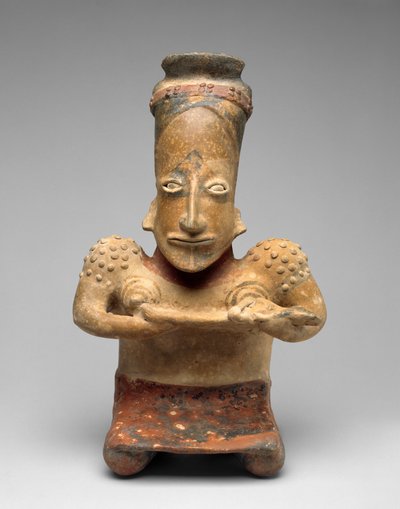 Kneeling Woman Nursing a Baby, Proto-Classic, 100 BC-AD 300 by Jalisco
