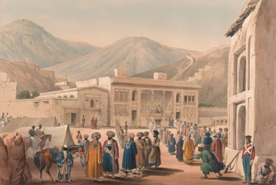 The Durbar-Khaneh of Shah Shoojah-ool-Moolk, at Cabaul by James (after) Atkinson