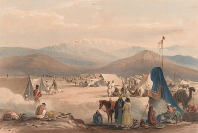 The Encampment at Dadur, with the Entrance to the Bolan Pass by James (after) Atkinson
