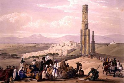 The Fortress and Citadel of Ghunzee and The Two Minars, from 