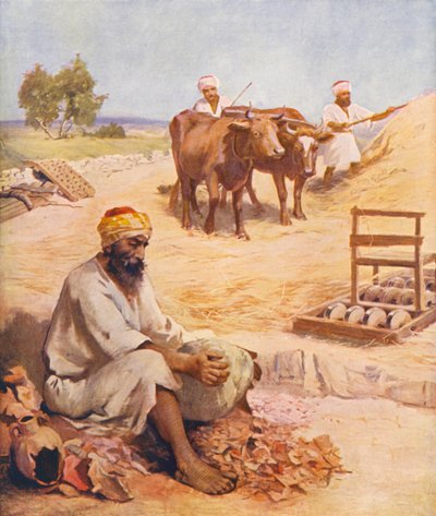 Holy Land: Scenes on the Threshing Floor by James (after) Clark
