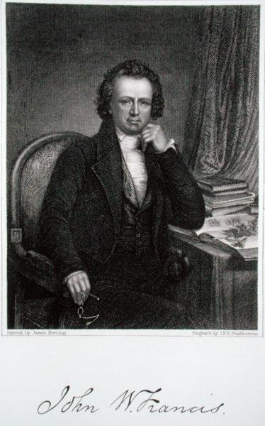John W. Francis (1778-1861), engraved by John Francis Eugene Prud