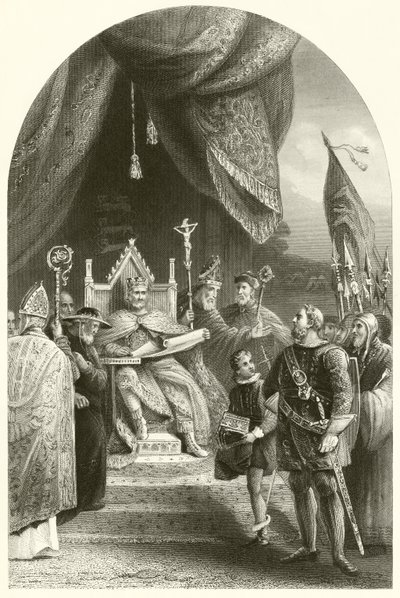 King John Sealing Magna Charta by James (after) Lonsdale