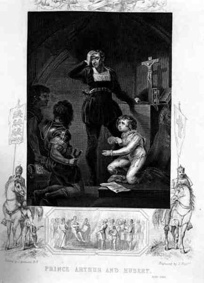 Prince Arthur and Hubert, in King John by William Shakespeare by James (after) Northcote