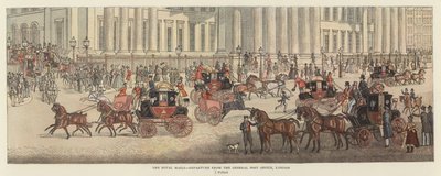 The Royal Mails - Departure from the General Post Office, London by James (after) Pollard