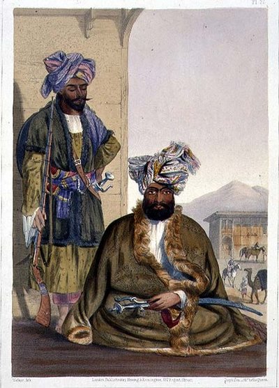 Gool Mahommed Kaun, King of the Ghilgies, plate 25 from 
