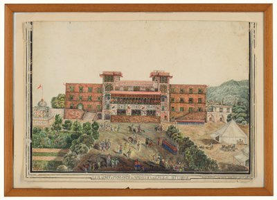 The House in Peshawar of Monsieur General Avitabile, Lugmanee, Khohistan by James (after) Rattray