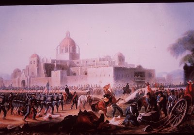 Mexican-American War (1846-48), US Troops Attack San Mateo at Churubusco by James (after) Walker