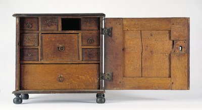The Joseph and Bathsheba Pope Carved and Applied Valuables Cabinet by James (attr. to) Symonds