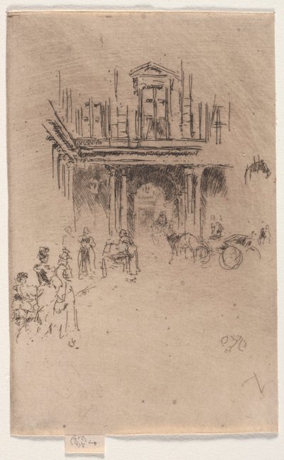 A Corner of the Palais Royal by James Abbott McNeill Whistler