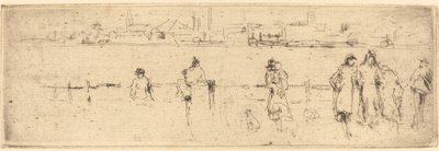 A Sketch on the Embankment, c. 1884-1886 by James Abbott McNeill Whistler