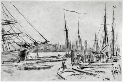 A sketch from Billingsgate, 1904 by James Abbott McNeill Whistler