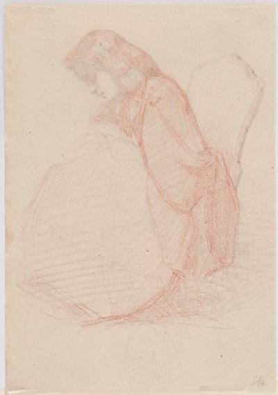 A Two-Sided Drawing of Fumette and Dancing Clowns by James Abbott McNeill Whistler